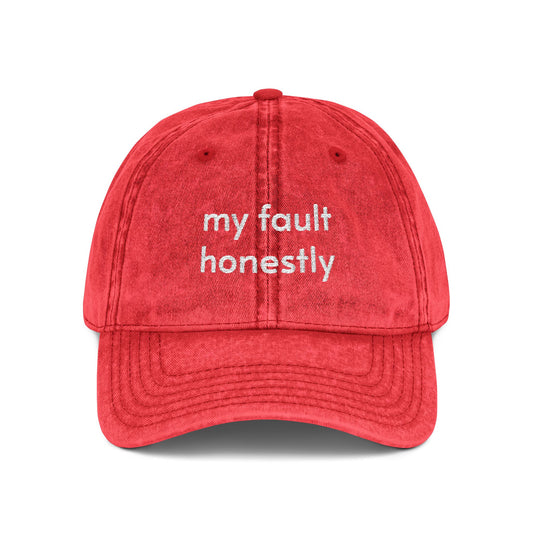 My fault honestly