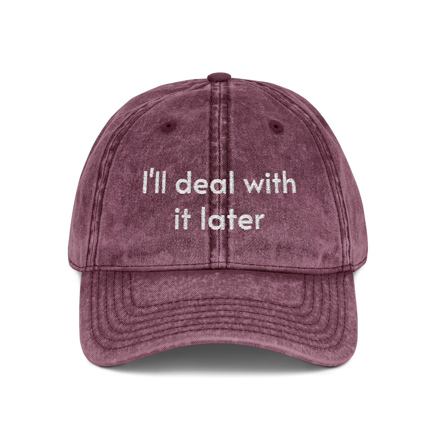 I’ll deal with it later